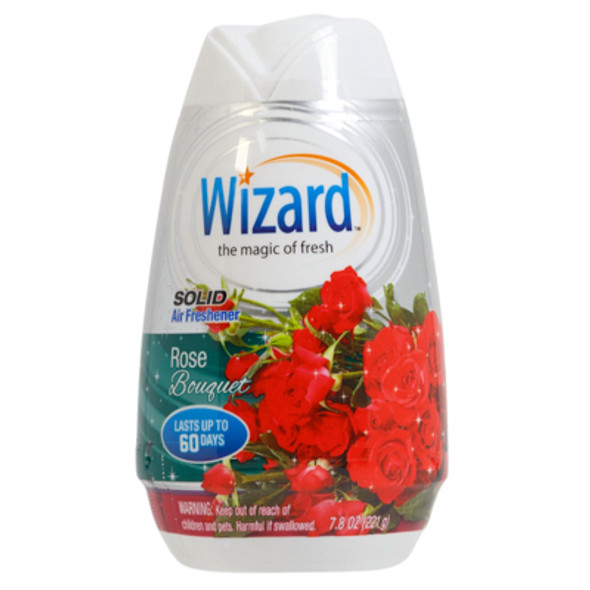 AIR FRESHENER 7.8OZ SOLID ADJUSTABLE WIZARD ROSE BOUQUET