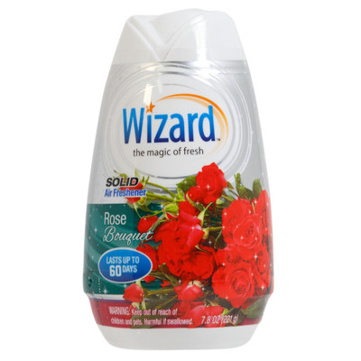 AIR FRESHENER 7.8OZ SOLID ADJUSTABLE WIZARD ROSE BOUQUET