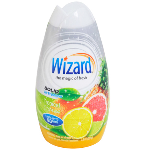 AIR FRESHENER 7.8OZ SOLID ADJUSTABLE WIZARD TROPICAL CITRUS