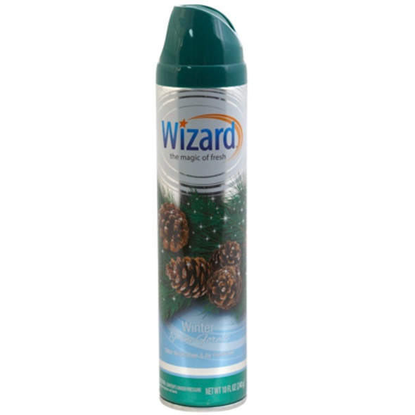 AIR FRESHENER 10OZ WINTER PINE FOREST WIZARD AEROSOL SPRAY