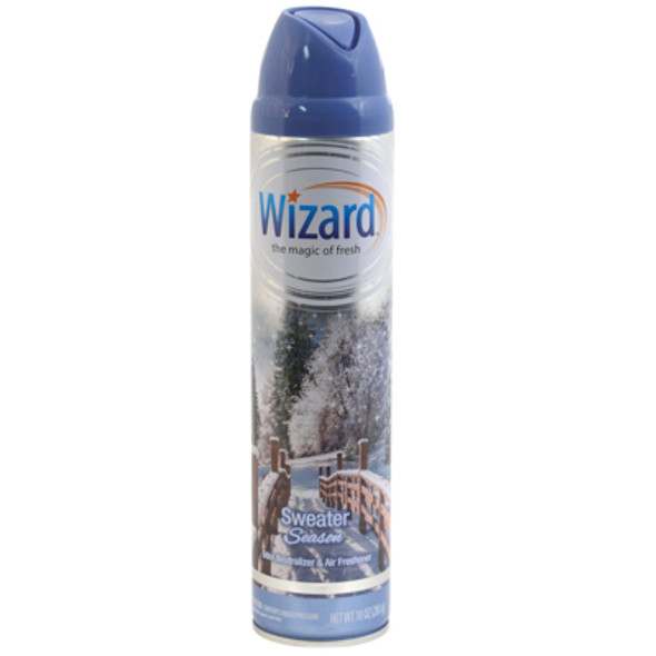 AIR FRESHENER 10OZ SWEATER SEASON LINEN WIZARD AEROSOL SPRAY AIR FRESHENER 10OZ SWEATER SEASON LINEN WIZARD AEROSOL SPRAY
