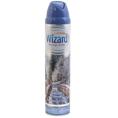 AIR FRESHENER 10OZ SWEATER SEASON LINEN WIZARD AEROSOL SPRAY