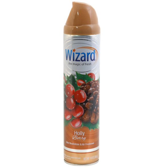 AIR FRESHENER 10OZ HOLLY BERRY WIZARD AEROSOL SPRAY