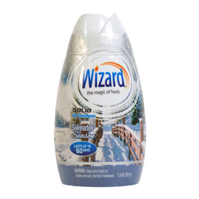 AIR FRESHENER 7.8OZ SWEATER SEASON LINEN WIZARD SOLID ADJUSTABLE