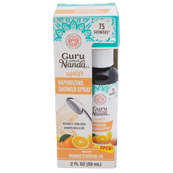 SHOWER SPRAY 2OZ UPLIFT ORANGE GURUNANDA