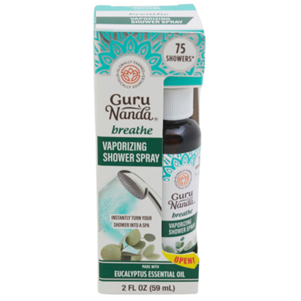 SHOWER SPRAY 2OZ BREATHE EUCALYPTUS GURUNANDA