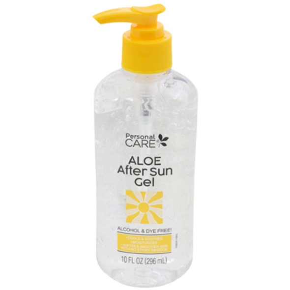 ALOE AFTER SUN GEL 10OZ PUMP ALCOHOL & DYE FREE PERSONAL CARE