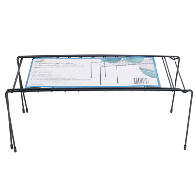 ORGANIZER SHELF 5.9X14.5-26X6 EXPANDABLE PANTRY BLACK STEEL (3.06)