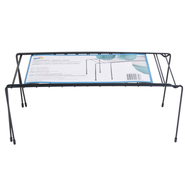 ORGANIZER SHELF 5.9X14.5-26X6 EXPANDABLE PANTRY BLACK STEEL (3.06)