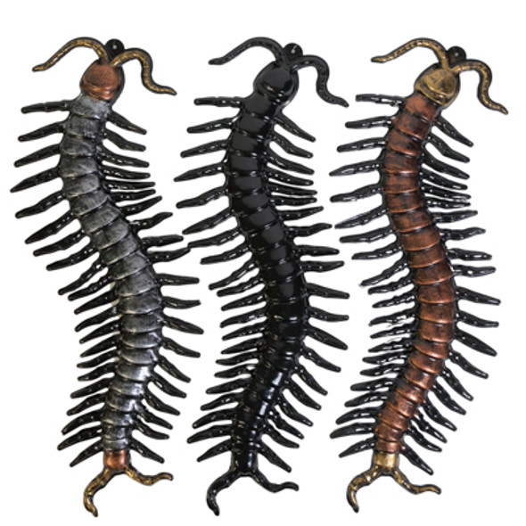 CENTIPEDE HANGING DECOR 33.9IN L X 9.4 MOLDED PVC 3 ASST COLORS HLWN HT CENTIPEDE HANGING DECOR 33.9IN L X 9.4 MOLDED PVC 3 ASST COLORS HLWN HT