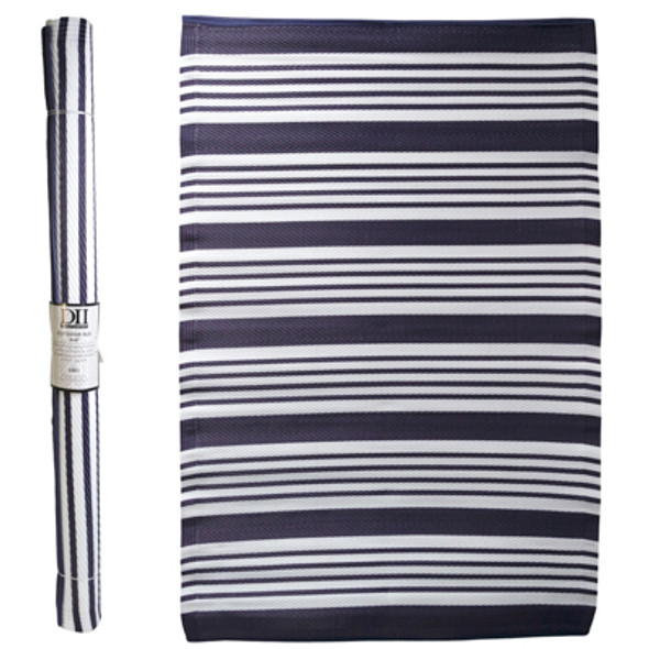 OUTDOOR RUG 4X6 NAUTICAL AWNING MULTI STRIPE BLUE WOVEN POLYPROPYLENE REVERSIBLE OUTDOOR RUG 4X6 NAUTICAL AWNING MULTI STRIPE BLUE WOVEN POLYPROPYLENE REVERSIBLE