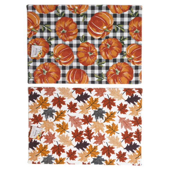 PLACEMAT HARVEST POLYESTER 2AST PRINT 13X19IN HT/JHOOK PLACEMAT HARVEST POLYESTER 2AST PRINT 13X19IN HT/JHOOK