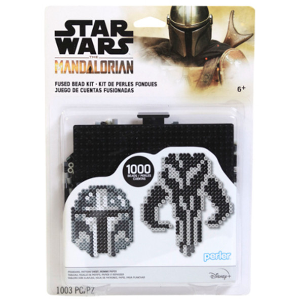 PERLER MANDALORIAN 1003BEADS/PEGBOARD/PATTERN/IRONING PAPER
