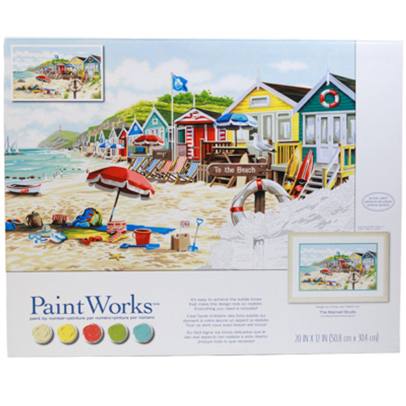 PAINT BY NUMBERS 20X12 TO THE BEACH PAINT WORKS PAINT BY NUMBERS 20X12 TO THE BEACH PAINT WORKS