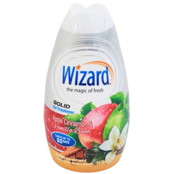AIR FRESHENER 7.8OZ SOLID ADJUSTABLE WIZARD APPLE CINNAMON & VANILLA BEAN