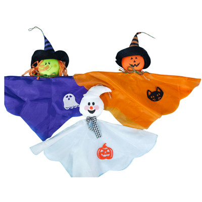 HANGING DECOR WHIMSICAL WITCH/ PUMPKIN/ GHOST 20 X 16IN 3ASST / HT
