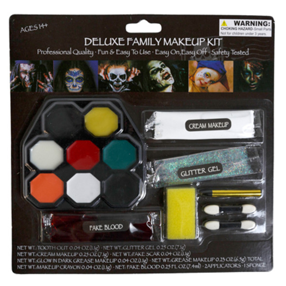 MAKEUP KIT HALLOWEEN DELUXE FAMILY AGE 14+ BLISTER CARD