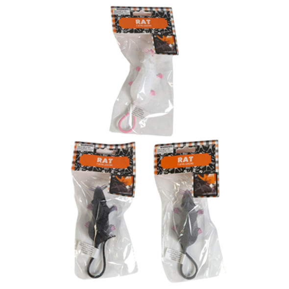 RAT 7.87IN BLK/ GREY/ WHITE PLASTIC HLWN/ PBH RAT 7.87IN BLK/ GREY/ WHITE PLASTIC HLWN/ PBH