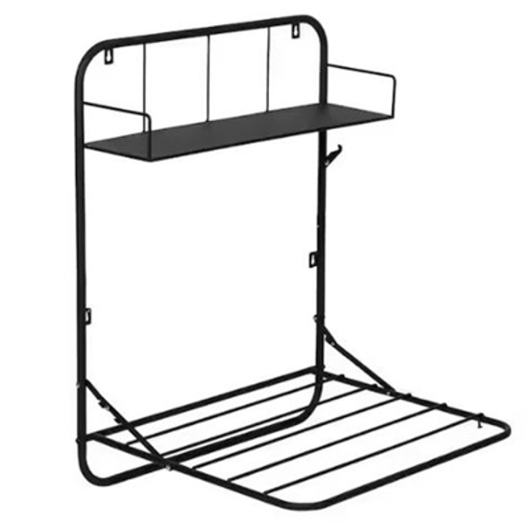RTA SHELF LAUNDRY DRYING/FOLDING RACK 24X20X21 BLACK BLACK  COLOR LABEL (99.99)