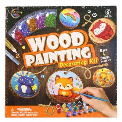 WOOD PAINTING DECORATING KIT