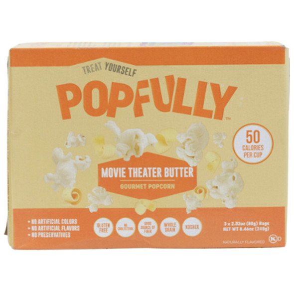 MICROWAVE POPCORN 8.46OZ 3CT BAG MOVIE THEATER BUTTER GOURMET POPFULLY MICROWAVE POPCORN 8.46OZ 3CT BAG MOVIE THEATER BUTTER GOURMET POPFULLY