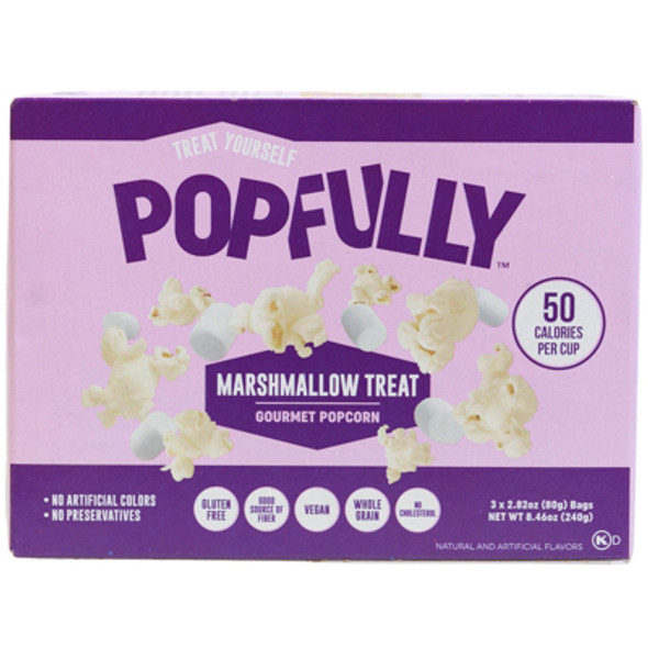 MICROWAVE POPCORN 8.46OZ 3CT BAG MARSHMALLOW TREAT GOURMET POPFULLY