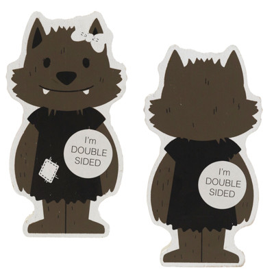 TABLETOP ART 3X6X1 GIRL WEREWOLF REVERSIBLE (4.00)