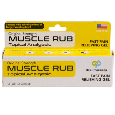 DRS PHARMACY MUSCLE RUB TOPICAL ANALGESIC 1.75OZ