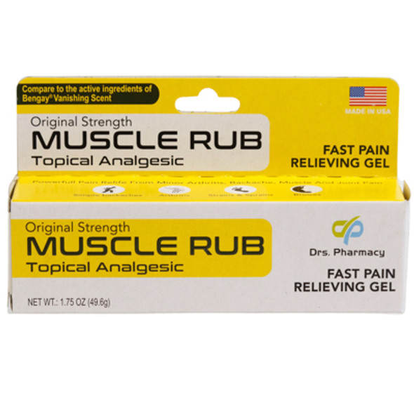 DRS PHARMACY MUSCLE RUB TOPICAL ANALGESIC 1.75OZ