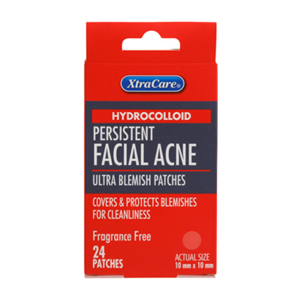 FACIAL ACNE PATCHES 24CT HYDROCOLLOID BOXED