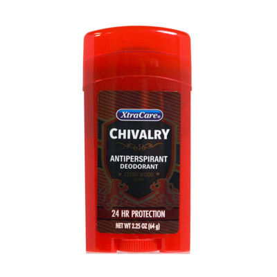 DEODORANT STICK 2.25OZ CEDAR WOOD MEN'S CHIVALRY XTRACARE