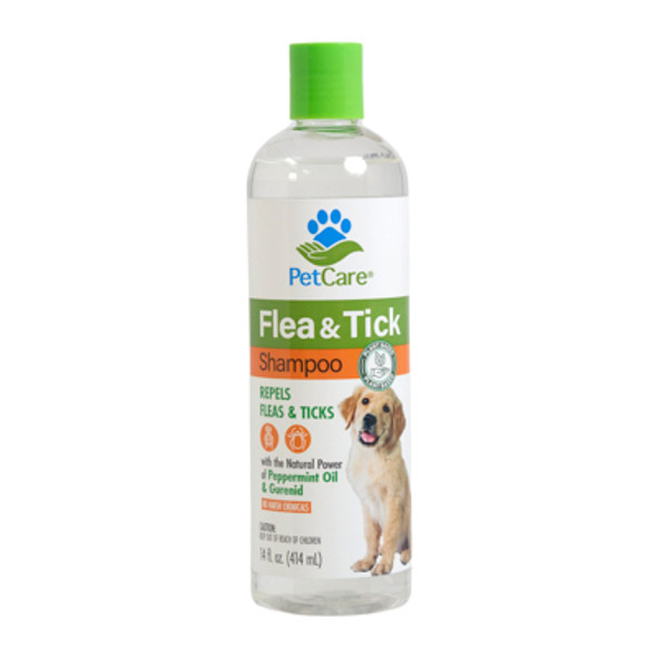 PET SHAMPOO 14OZ FLEA&TICK W/PEPPERMINT OIL & GURENID PETCARE PET SHAMPOO 14OZ FLEA&TICK W/PEPPERMINT OIL & GURENID PETCARE