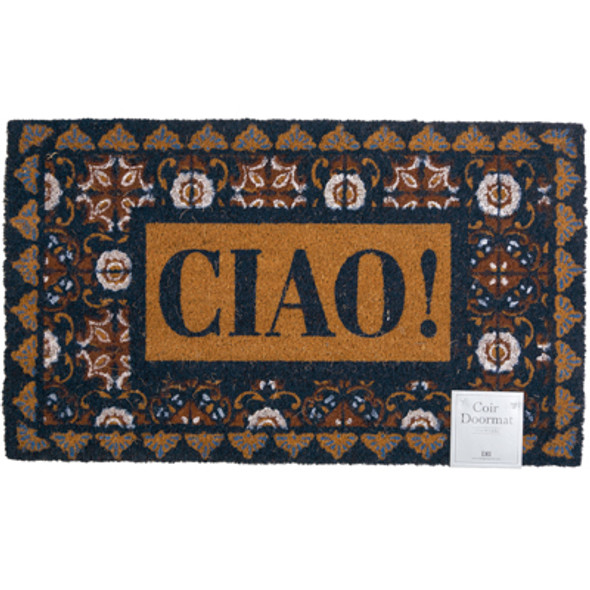 DOORMAT 17.5X29.5 CIAO COIR/PVC DOORMAT 17.5X29.5 CIAO COIR/PVC