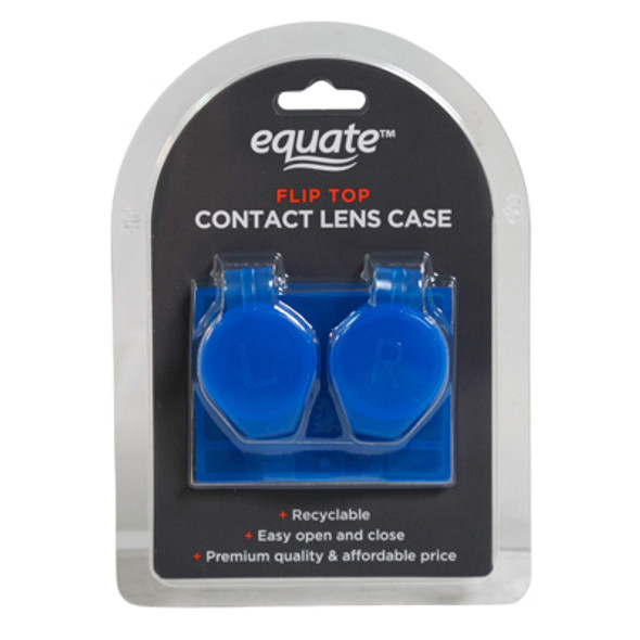 EQUATE CONTACTS CASE 1 PACK FLIP TOP