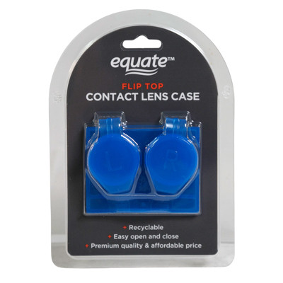 EQUATE CONTACTS CASE 1 PACK FLIP TOP