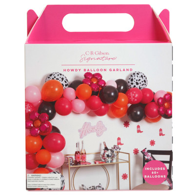 BALLOON ARCH KIT HOWDY GARLAND COW PRINT