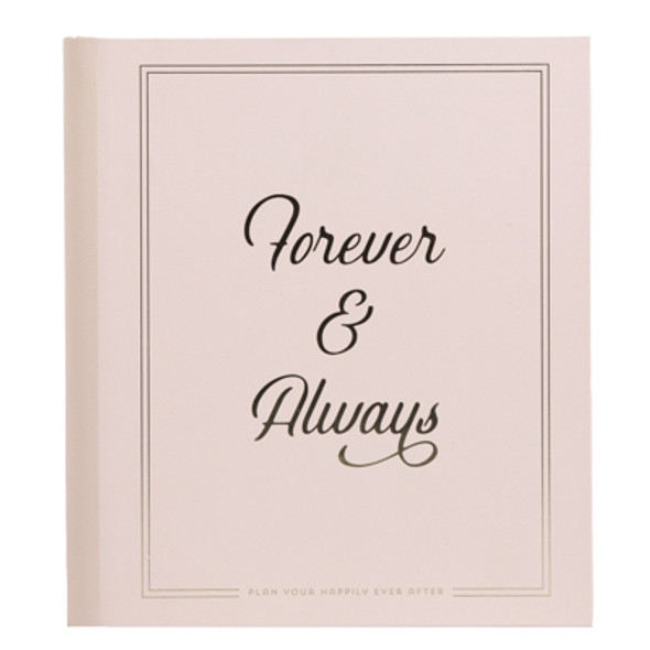 PLANNER WEDDING 8.75X10.25 FOREVER&ALWAYS 9TABBED DIVIDERS/ZIPPER VINYL POCKET/BUSINESS CARD HOLDER