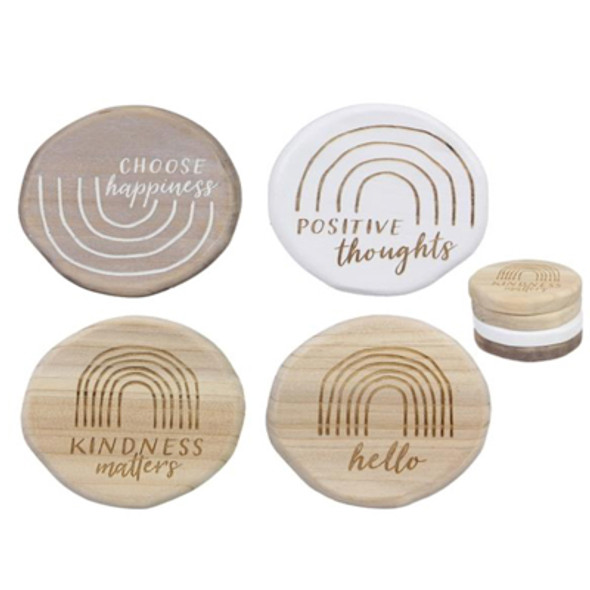 COASTERS 4PC SET 4X.6X4 MODERN ORGANIC *6.50*
