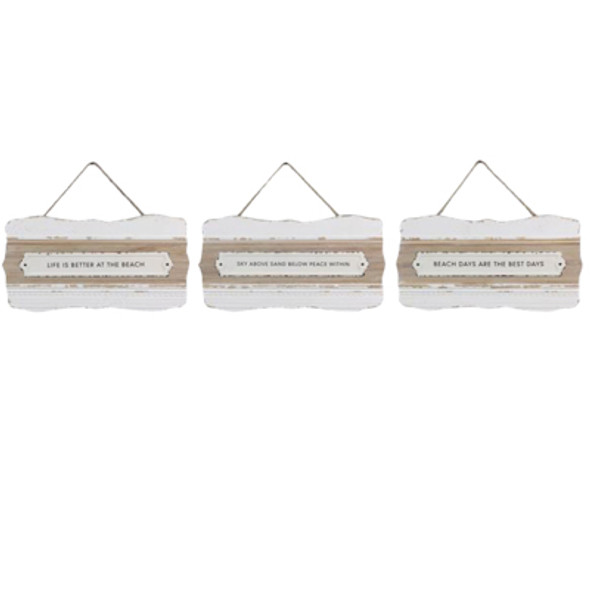 WALL ART 3AST  14.57X.91X8.86 PLAQUE *12.50*