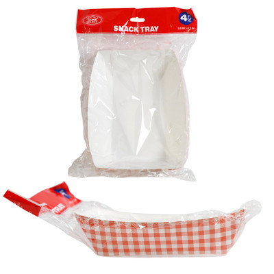 SNACK TRAYS 4CT 9.6X6.2IN LARGE HOME SELECT