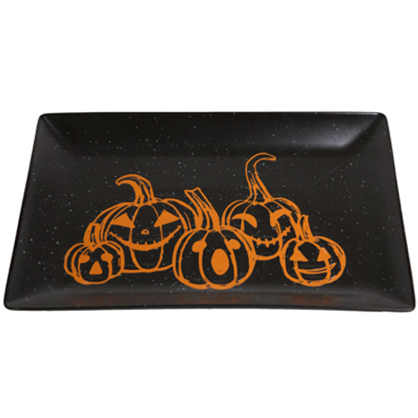 PLATTER 16IN PUMPKIN CHOIR BLACK PLATTER 16IN PUMPKIN CHOIR BLACK