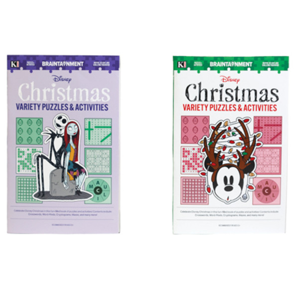 DISNEY CHRISTMAS VARIETY PUZZLES 2 ASSORTED COUNTER DISPLAY
