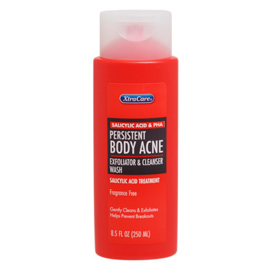 PERSISTENT BODY ACNE EXFOLIATOR BODY WASH 8.5OZ XTRA CARE