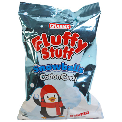 FLUFFY STUFF SNOWBALLS PEG BAG 2.1 OZ COUNTER DISPLAY