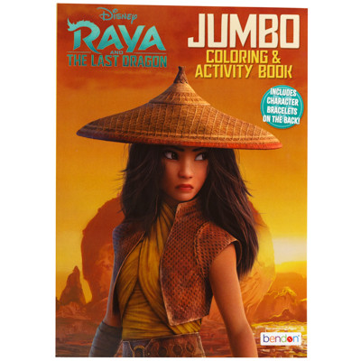 COLORING BOOK RAYA THE LAST DRAGON IN 24PC DISPLAY BOX SELL IN USA ONLY