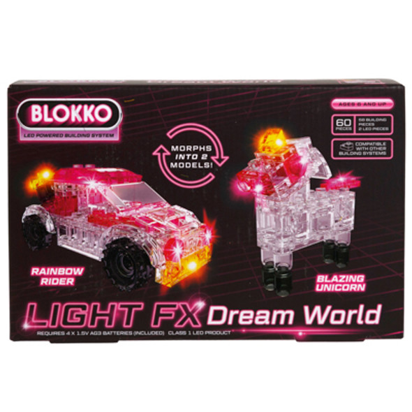 TOY TRUCK FX LIGHTUP DREAM WORLD MORHDRIOID RAINBOW RIDER/BLAZING UNICORN 2MODELS/2LED BLOCKS BLOKKO BOXED *15.00 TOY TRUCK FX LIGHTUP DREAM WORLD MORHDRIOID RAINBOW RIDER/BLAZING UNICORN 2MODELS/2LED BLOCKS BLOKKO BOXED *15.00