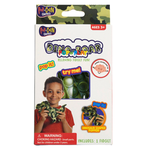 TOY POP N PLAY DINO-ROAR ASMR SENSORY CALMING BOXED *6.00*