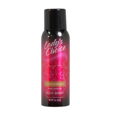 BODY SPRAY 3OZ COCONUT DELIGHT LADY'S CHOICE