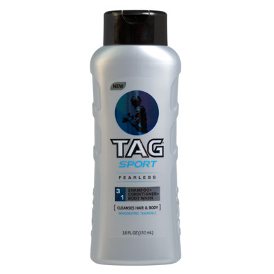 TAG 18OZ 3IN1 SHAMPOO/CONDITIONER/BODY WASH SPORT FEARLESS