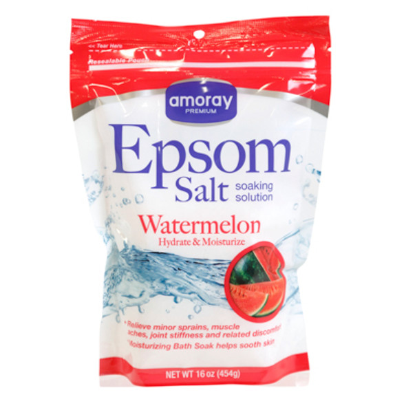 EPSOM SALT 16OZ WATERMELON AMORAY